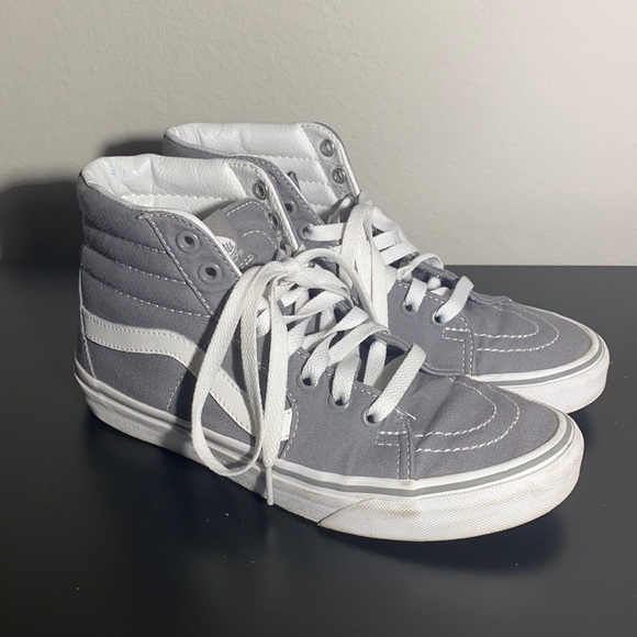 Grey Hightop Vans SZ 7 - Picture 1 of 3